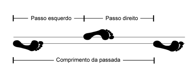 Passo e Passada - Fonte: Bruxel (2010)